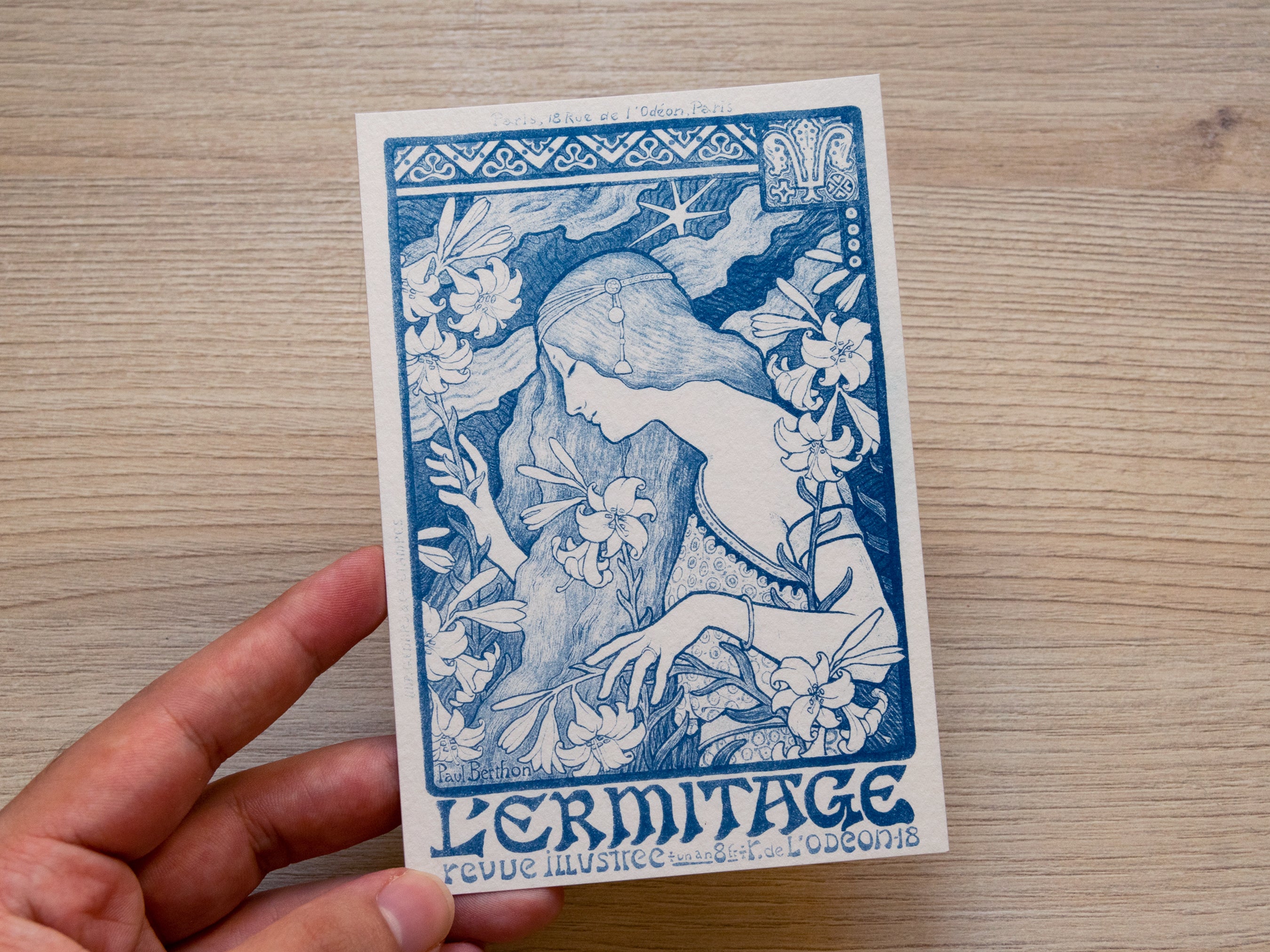Cyanotype Stencils from the Art of Eugène Samuel and Paul Berthon