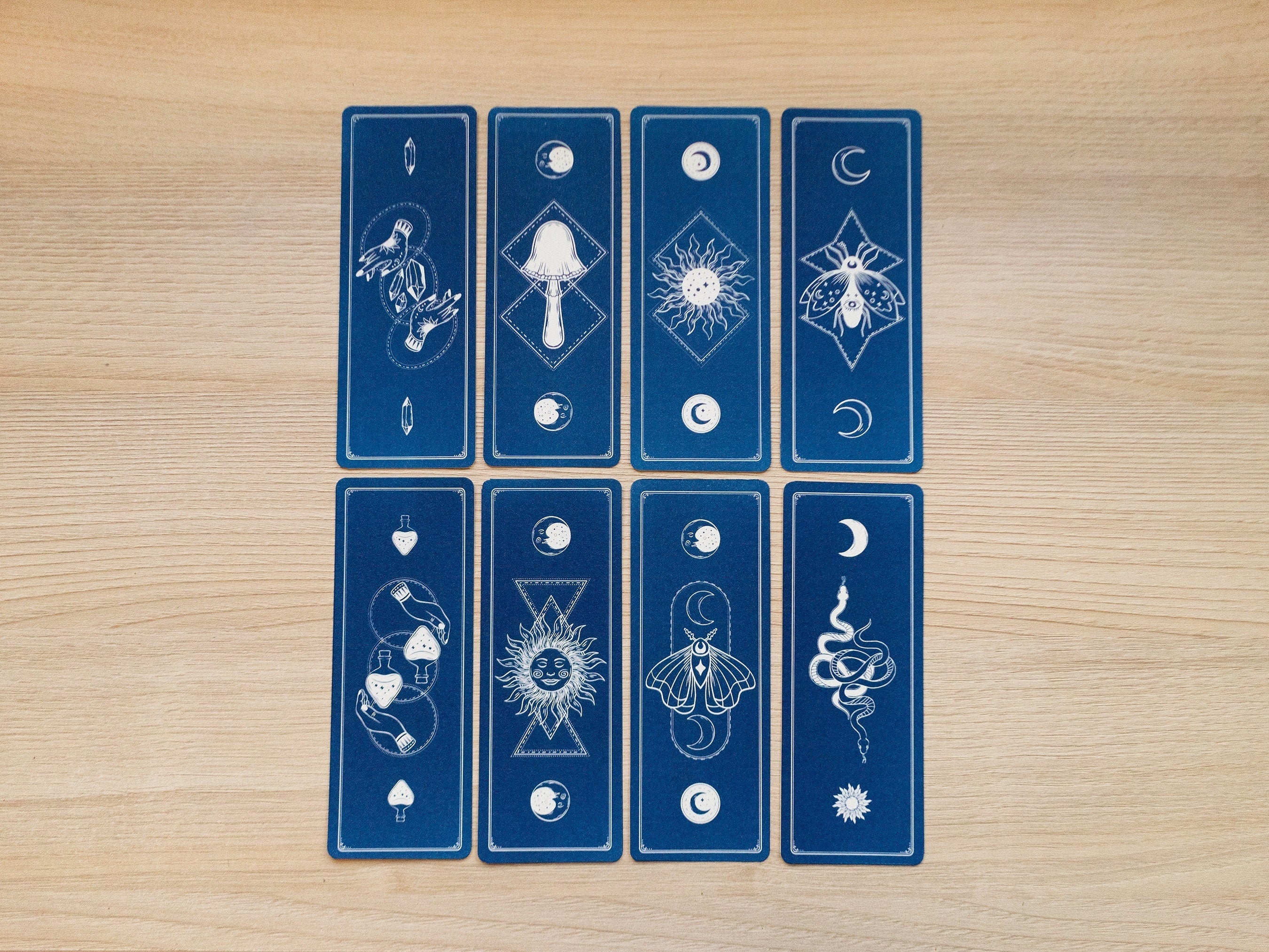 cyanotype bookmarks
