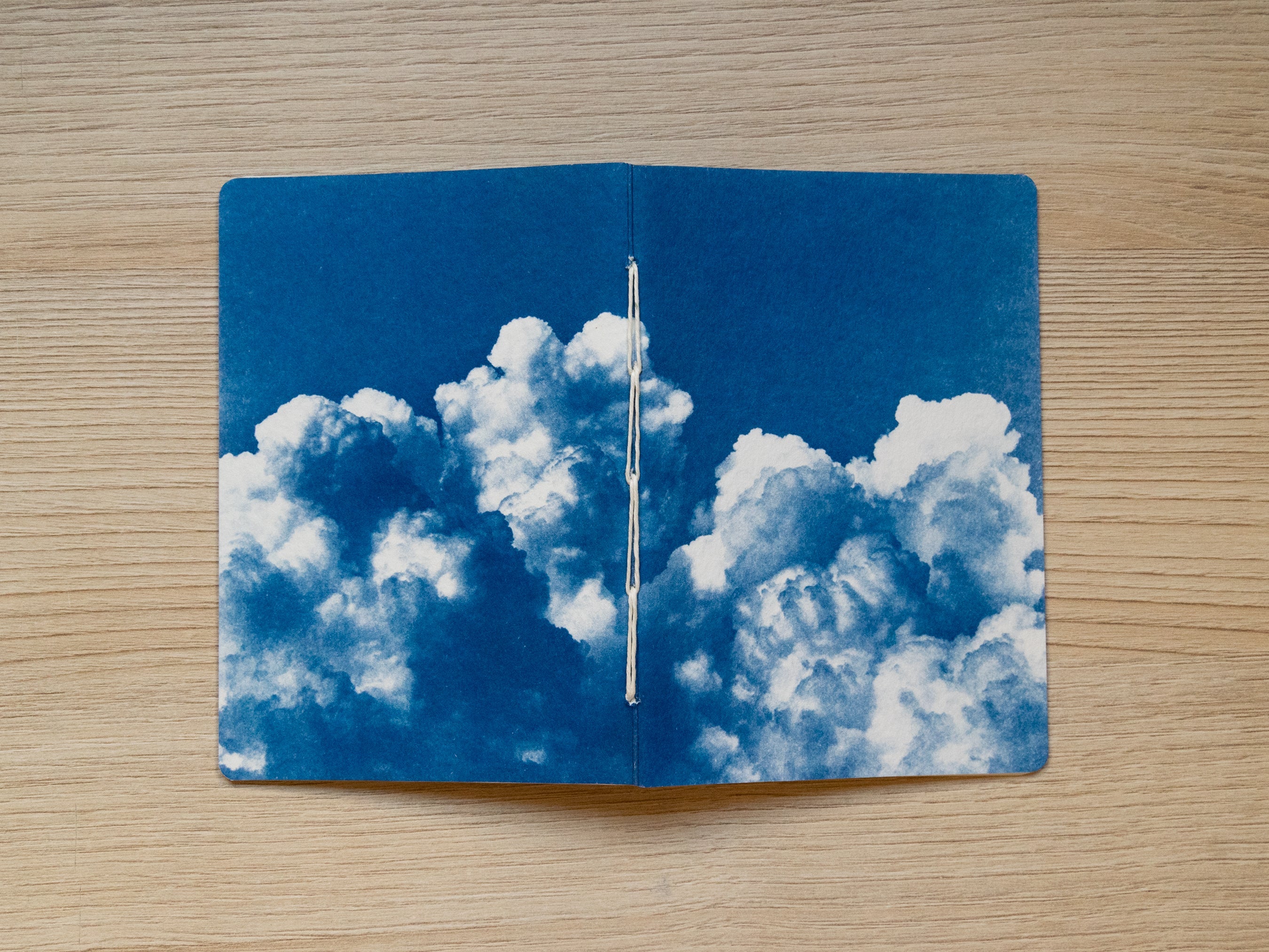 Handmade cyanotype notebooks