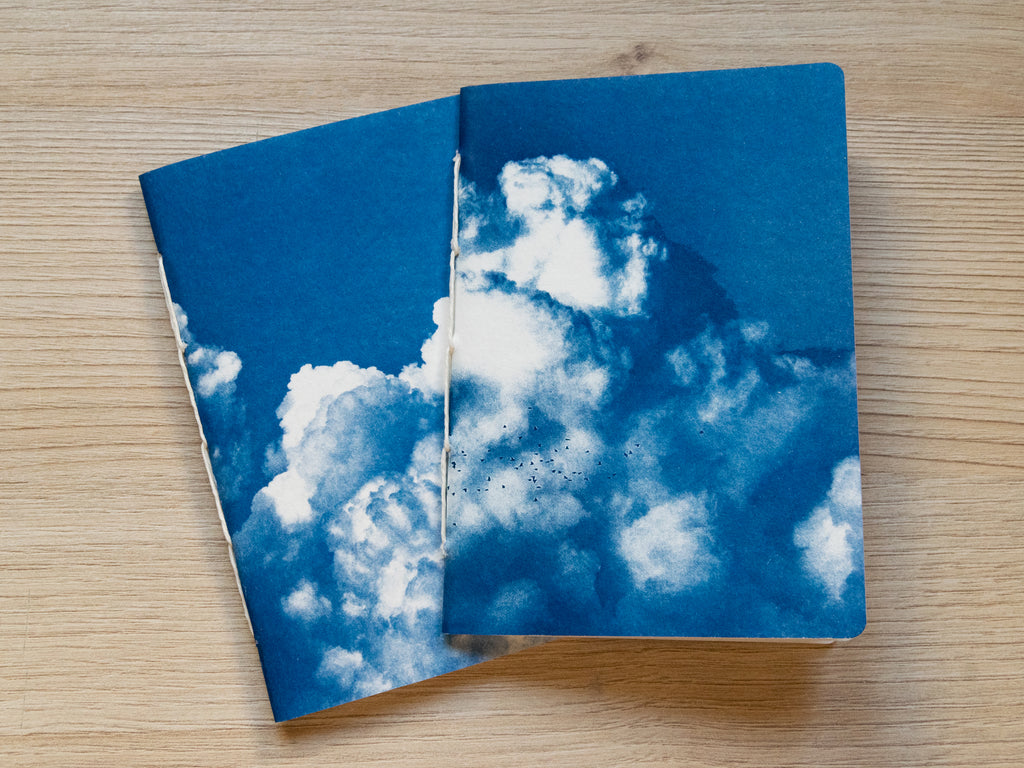 Handmade cyanotype notebook