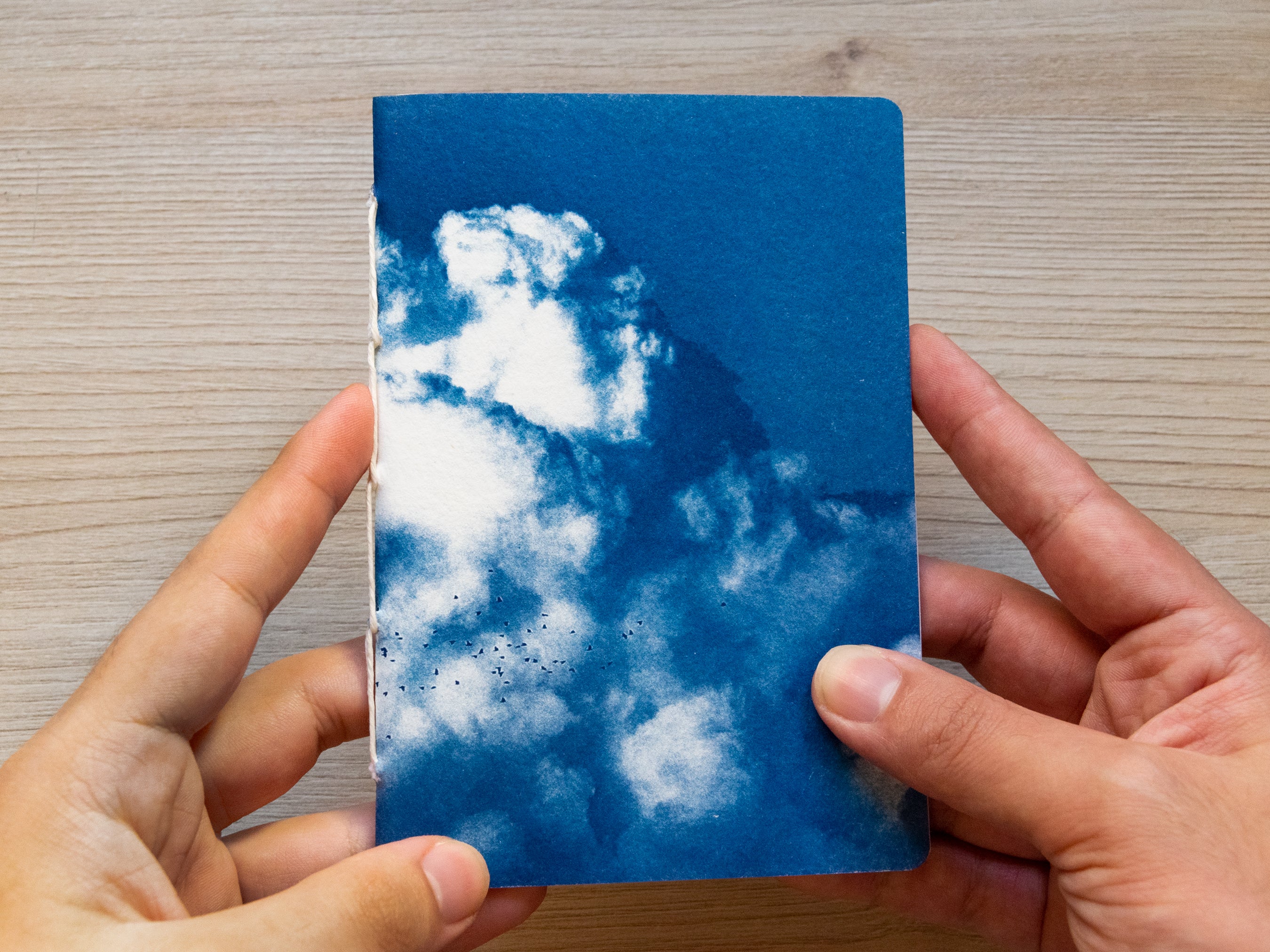 Handmade cyanotype notebook