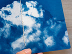 Handmade cyanotype notebook