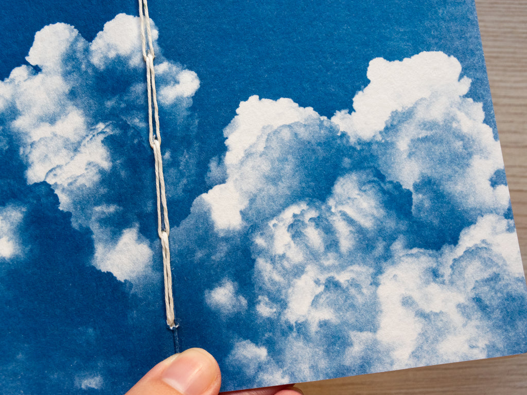 Handmade cyanotype notebook