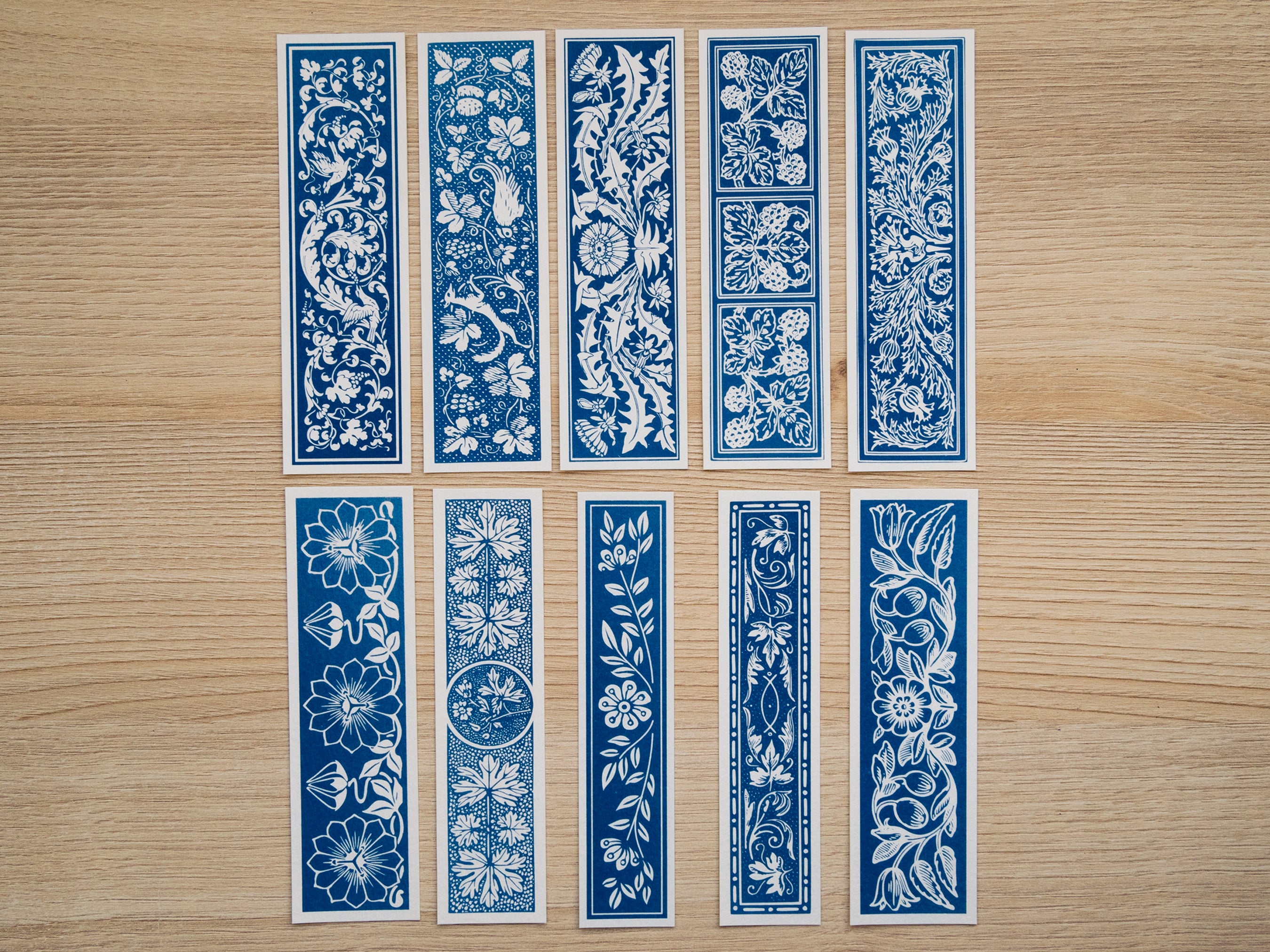 Vintage Designs Cyanotype Bookmark Stencils