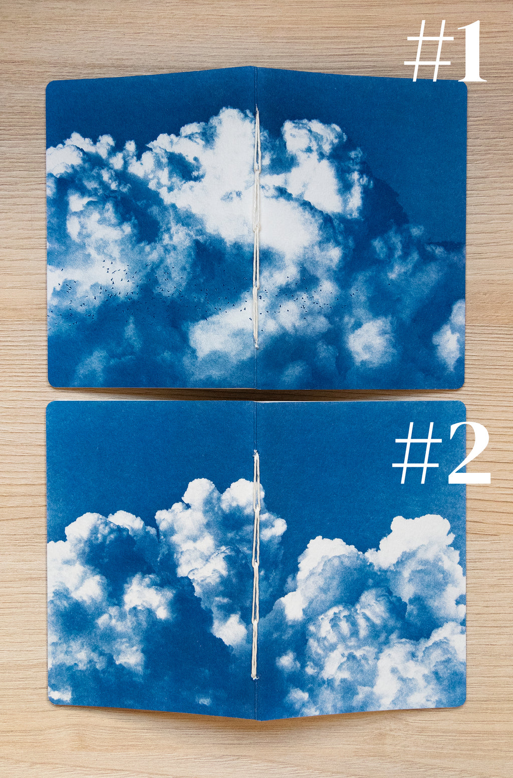 Handmade cyanotype notebook