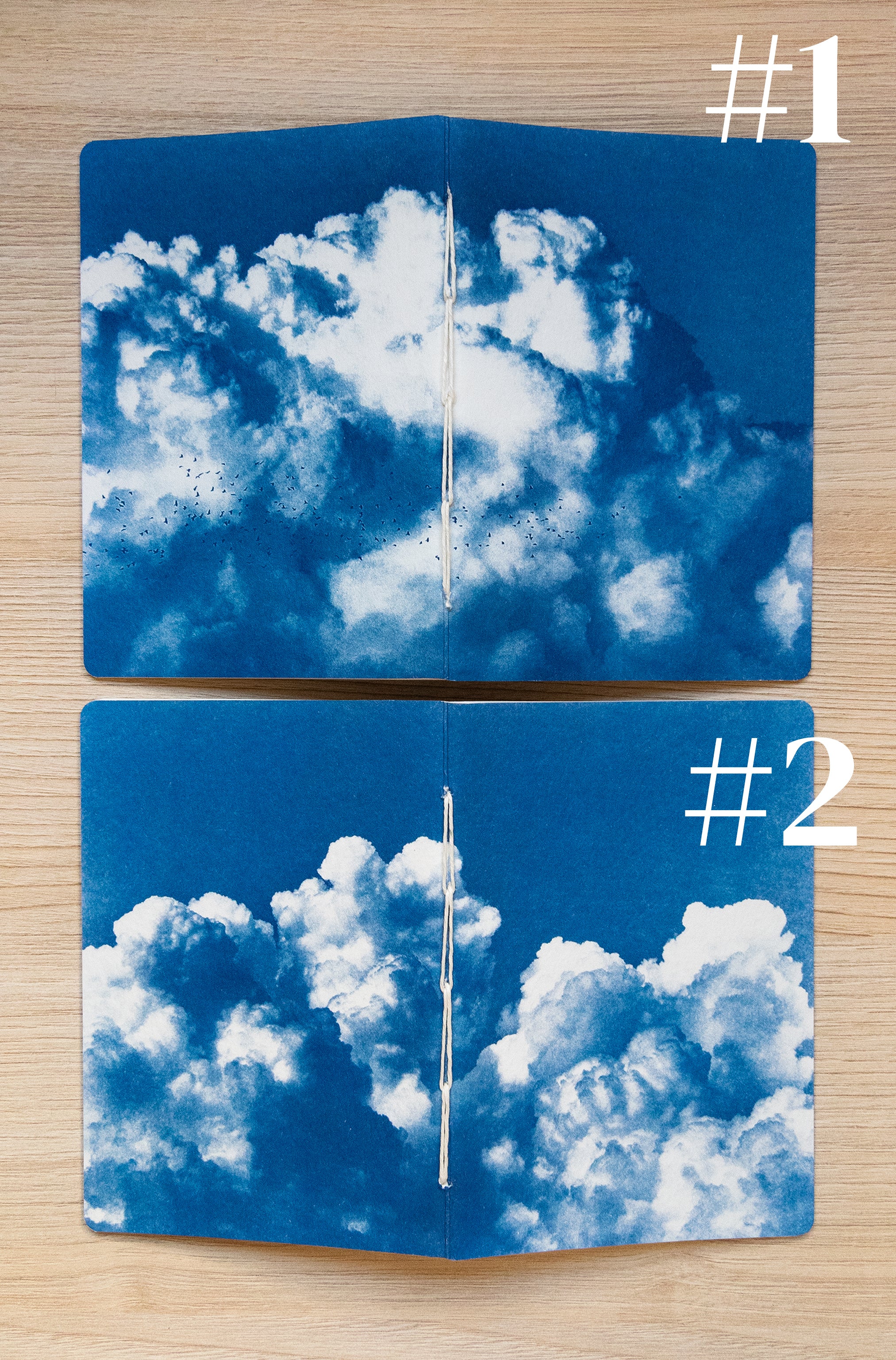 Handmade cyanotype notebook