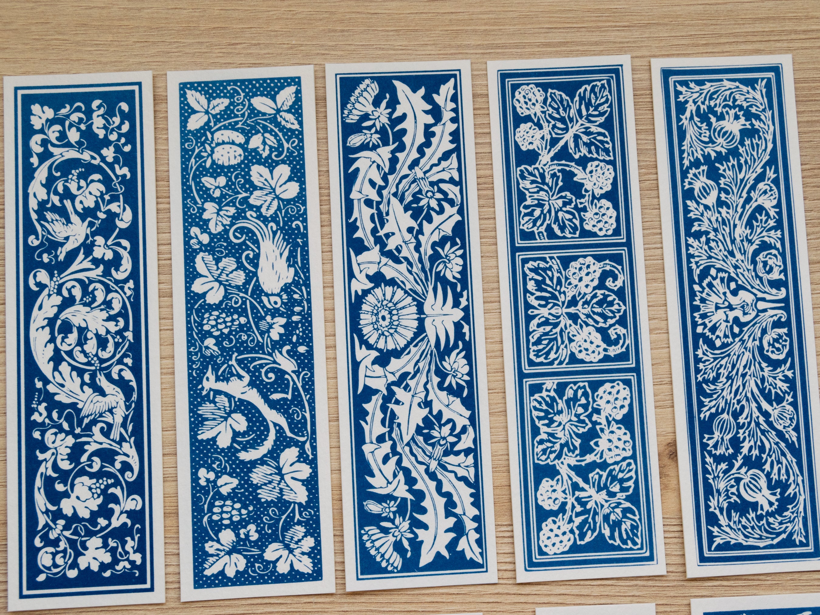 Vintage Designs Cyanotype Bookmark Stencils