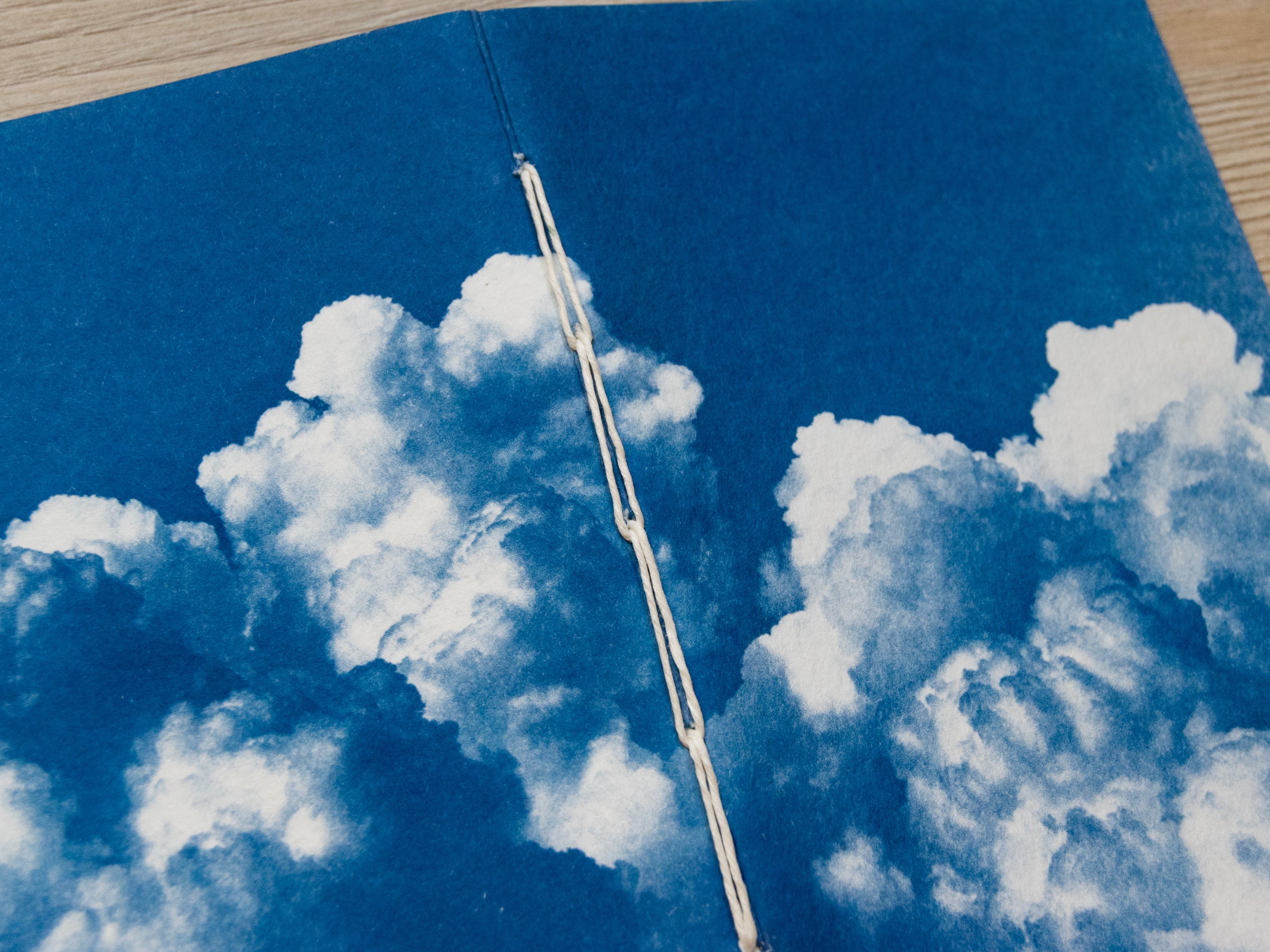 Handmade cyanotype notebook