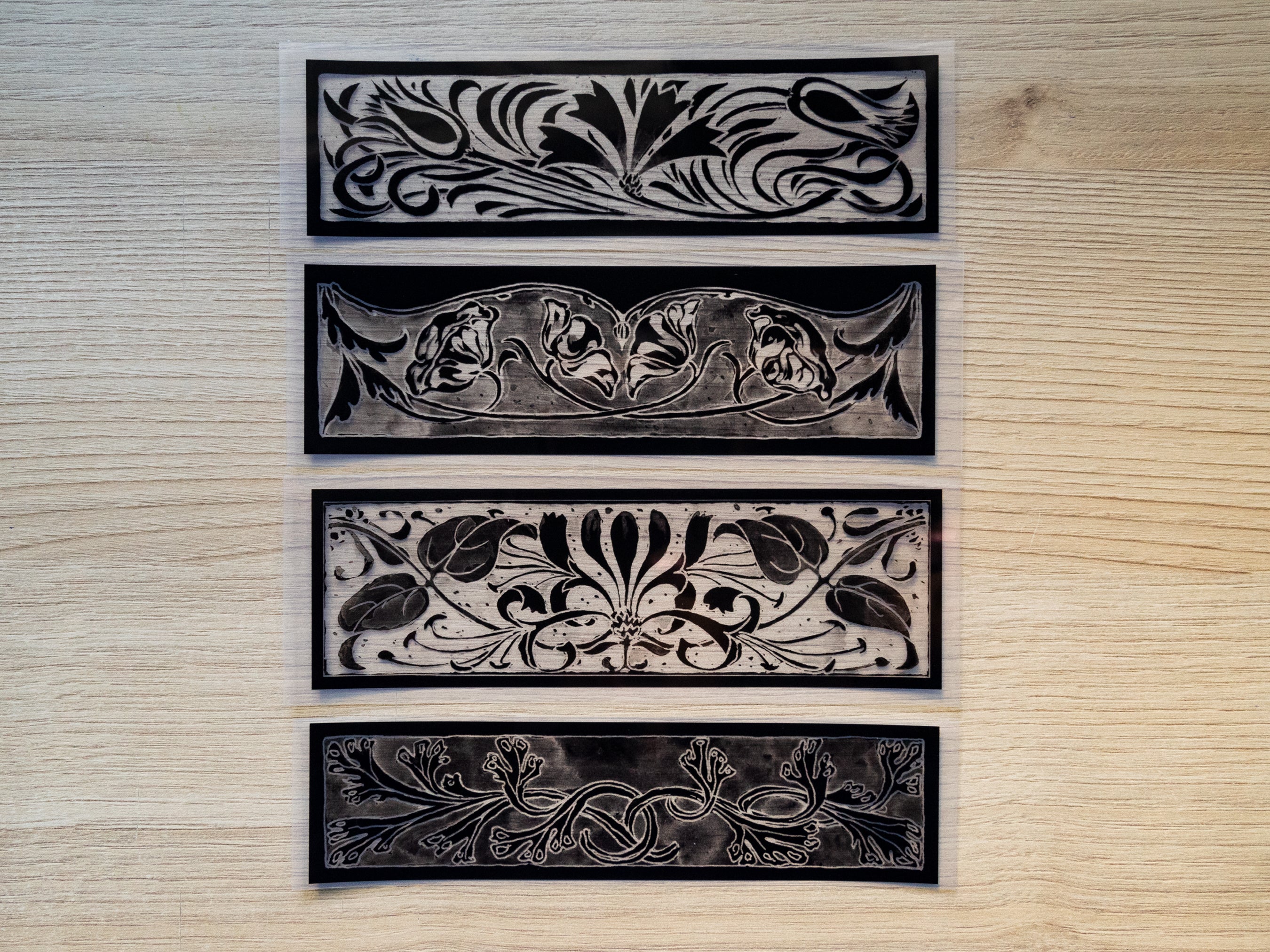 Vintage Designs Cyanotype Bookmark Stencils #2