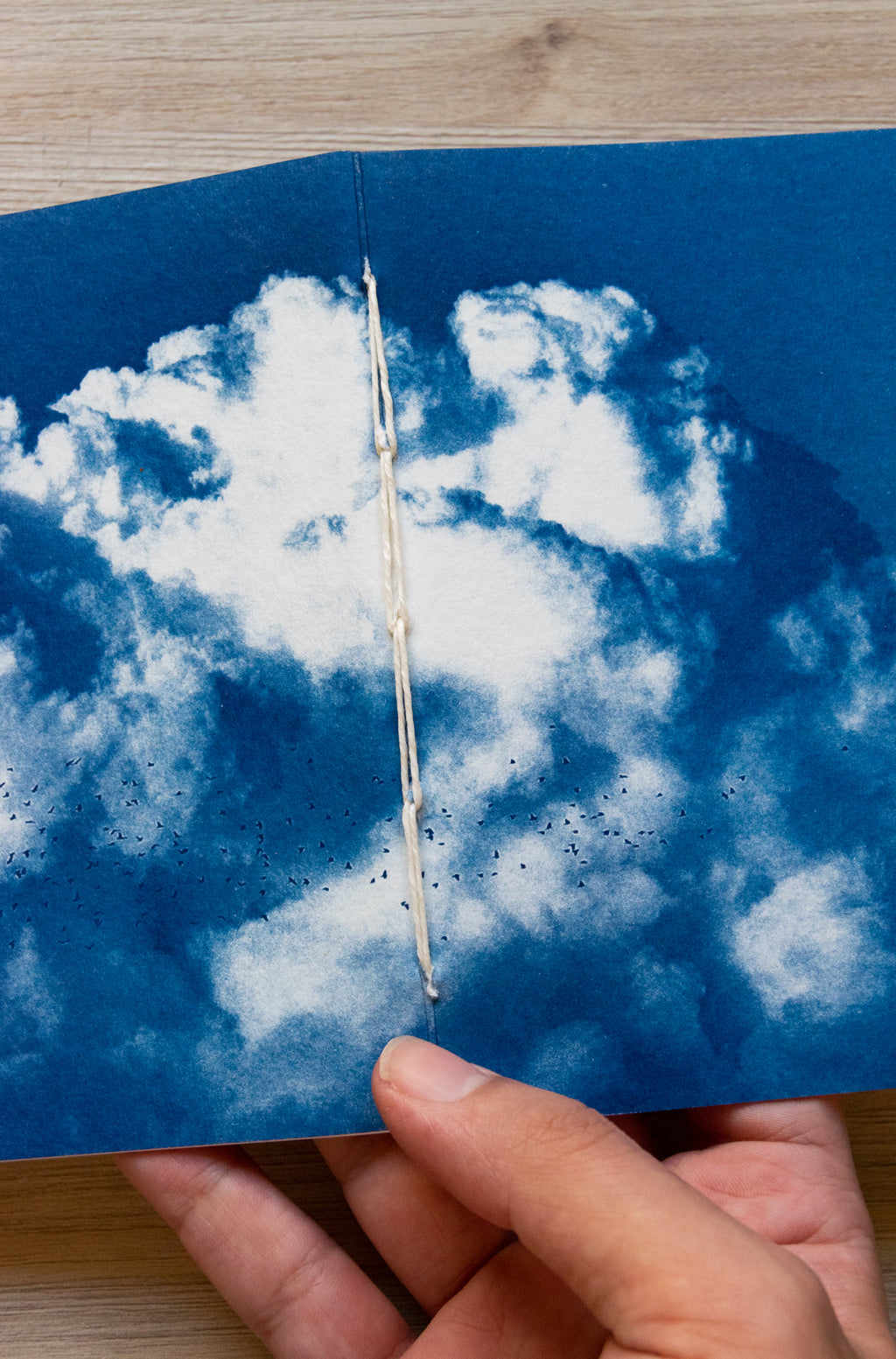 Handmade cyanotype notebook