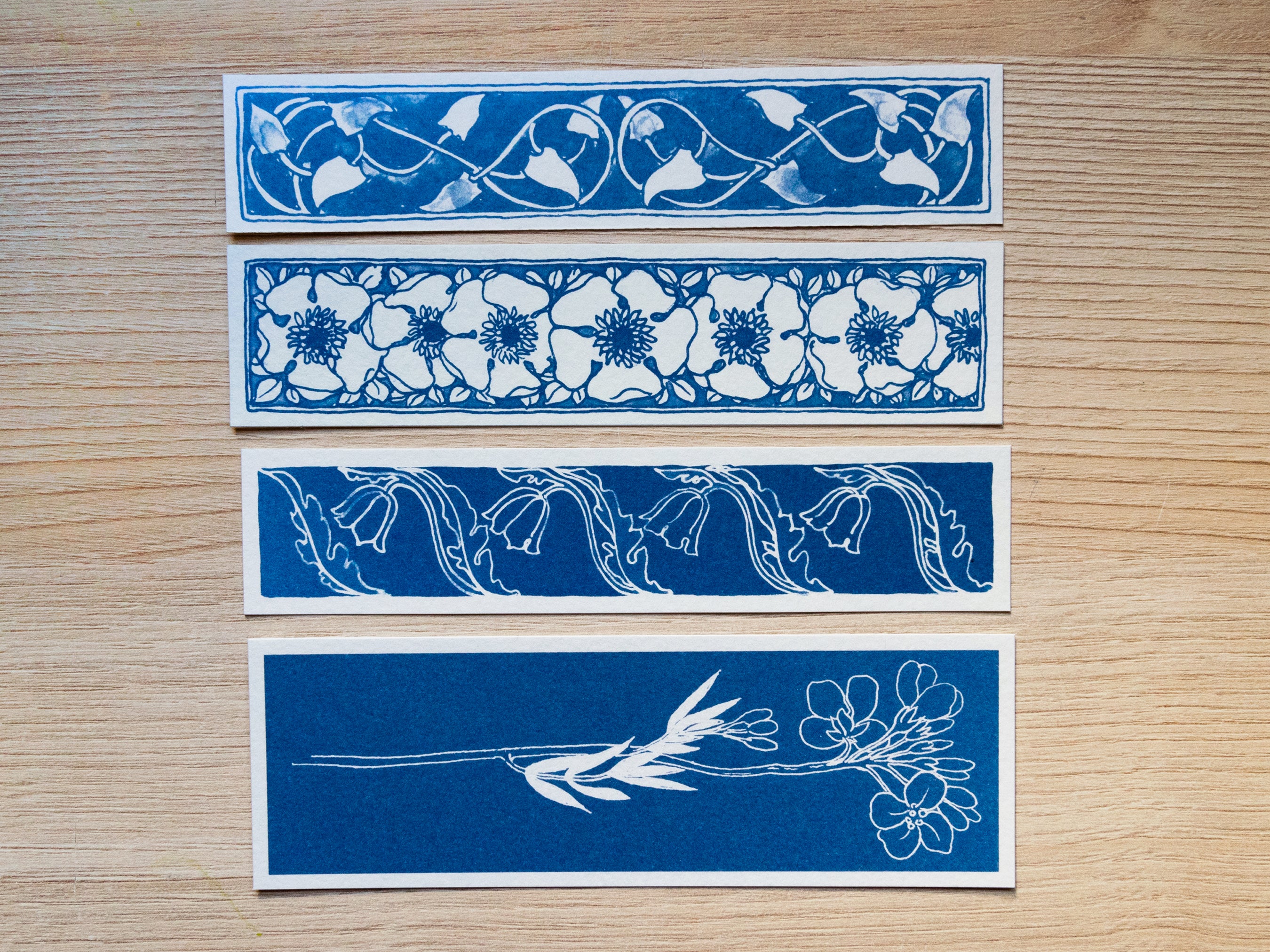 Vintage Designs Cyanotype Bookmark Stencils #2