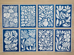 Abstract Flower Cyanotype prints