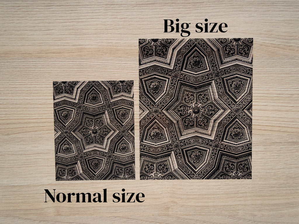 Arabic pattern negatives for solar printing