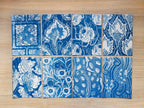 Art Deco Flowers Patterns Cyanotype prints