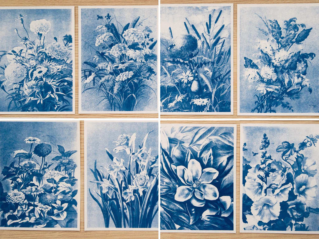 Botanical Art Cyanotype Stencils 