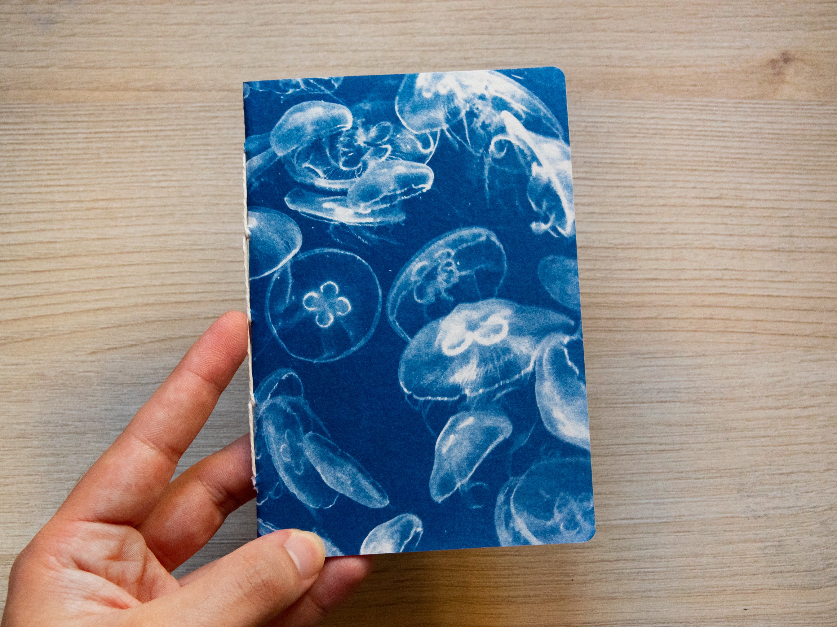 handmade cyanotype notebook
