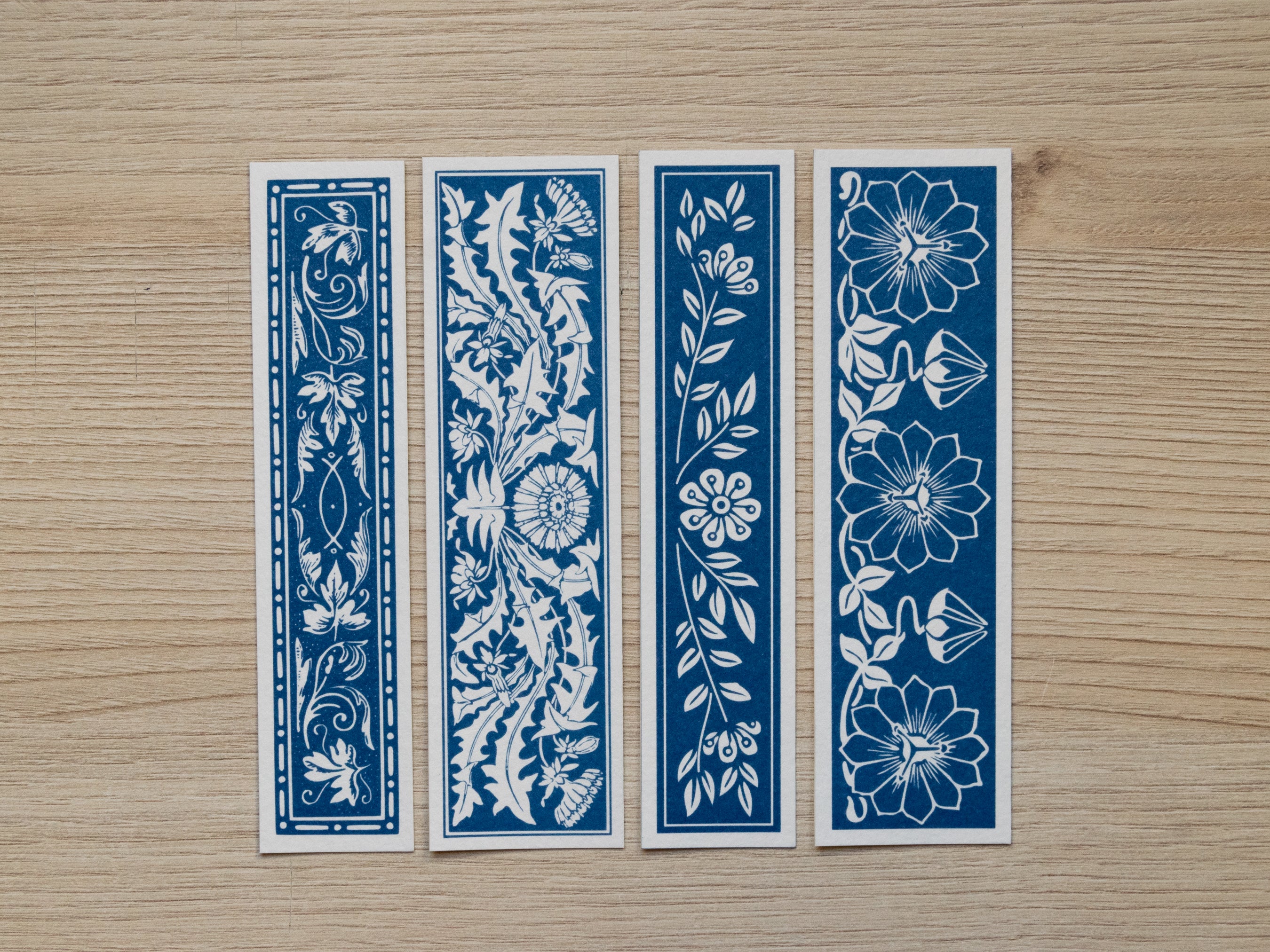 cyanotype bookmarks