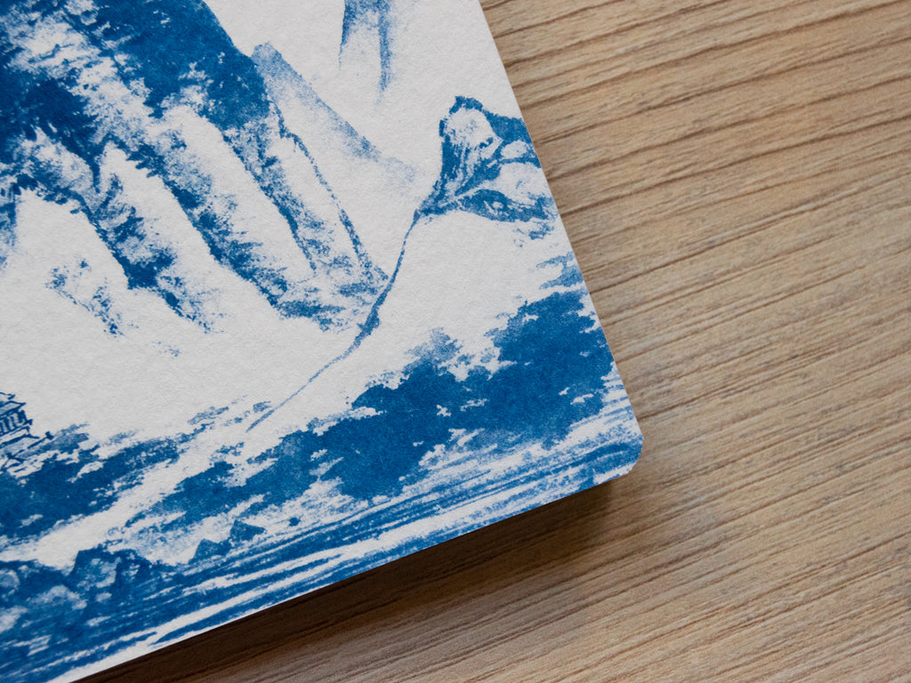 Handmade cyanotype notebook | Chinese landscapes