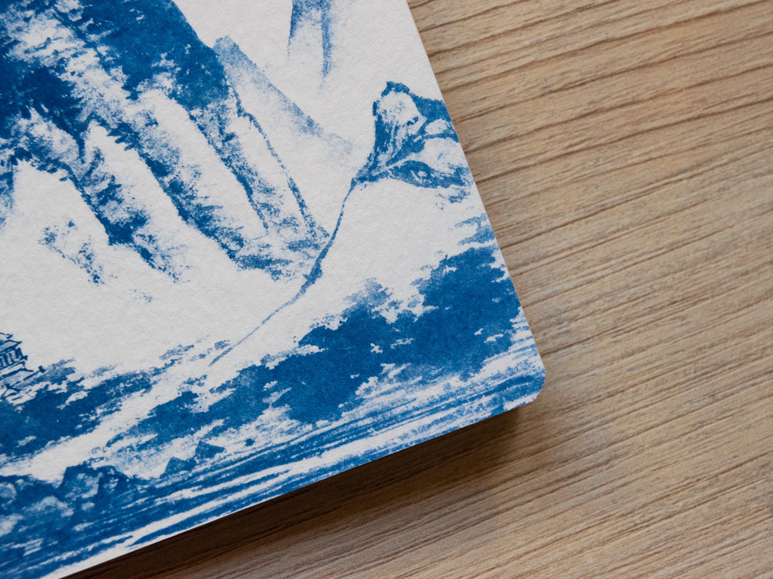 Handmade cyanotype notebook | Chinese landscapes