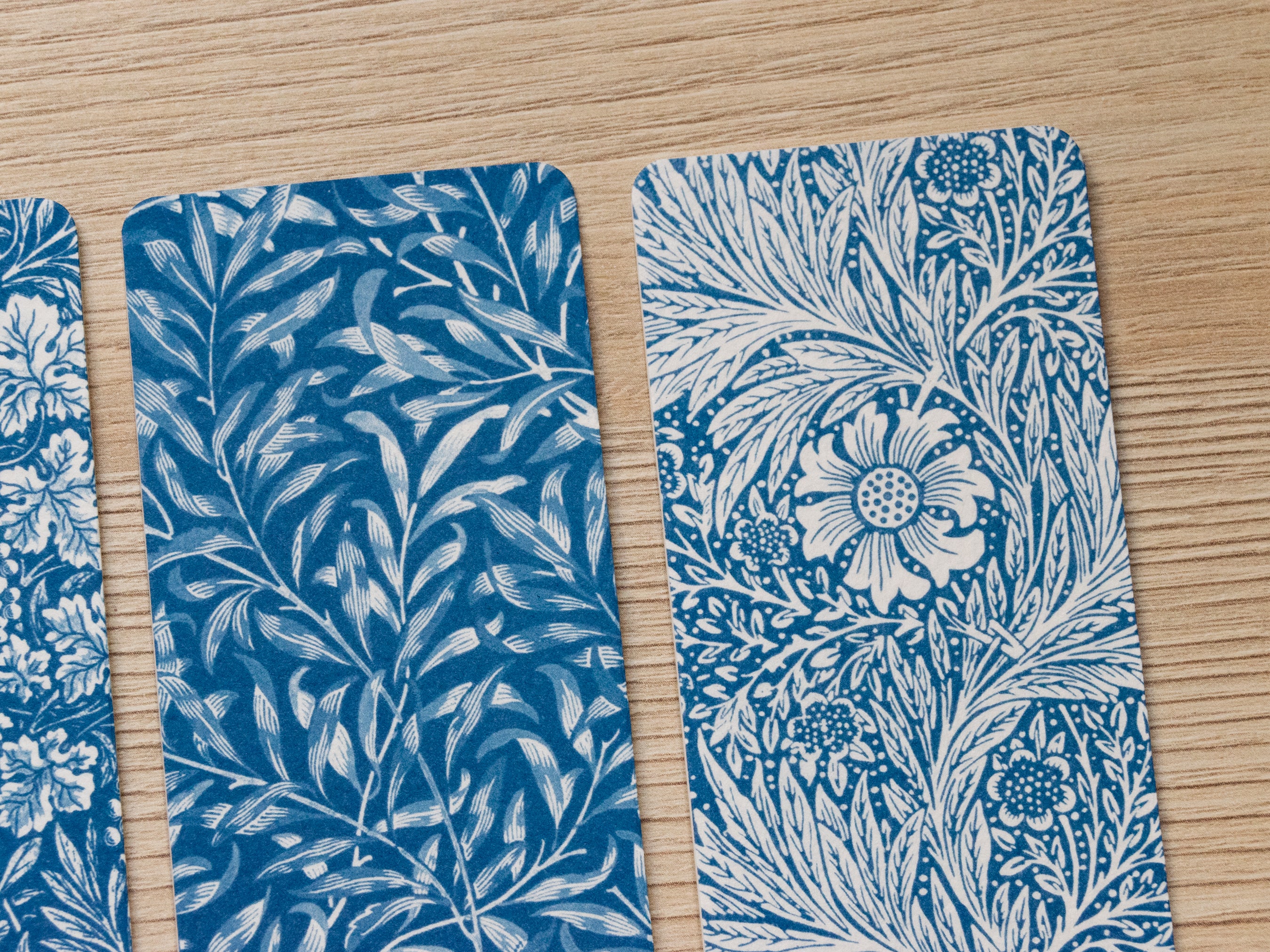 handmade cyanotype bookmarks