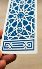 Cyanotype Bookmark with Arabic Pattern