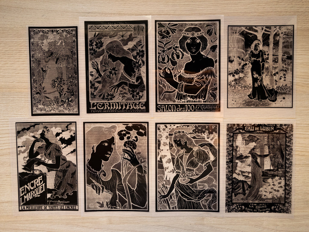 Cyanotype Stencils from the Art of Eugène Samuel