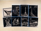 Cyanotype negatives of Postage Stamp Designs