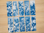 Ellen Thayer Floral Cyanotype Bookmark
