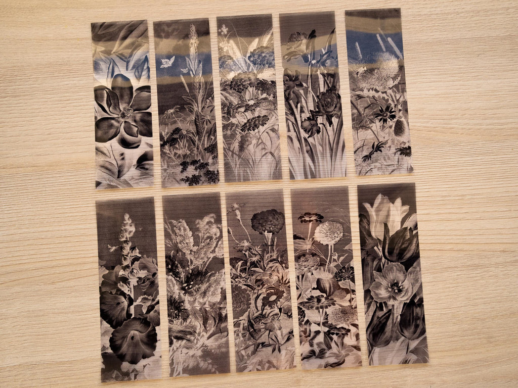 Ellen Thayer Floral Cyanotype Bookmark Stencils