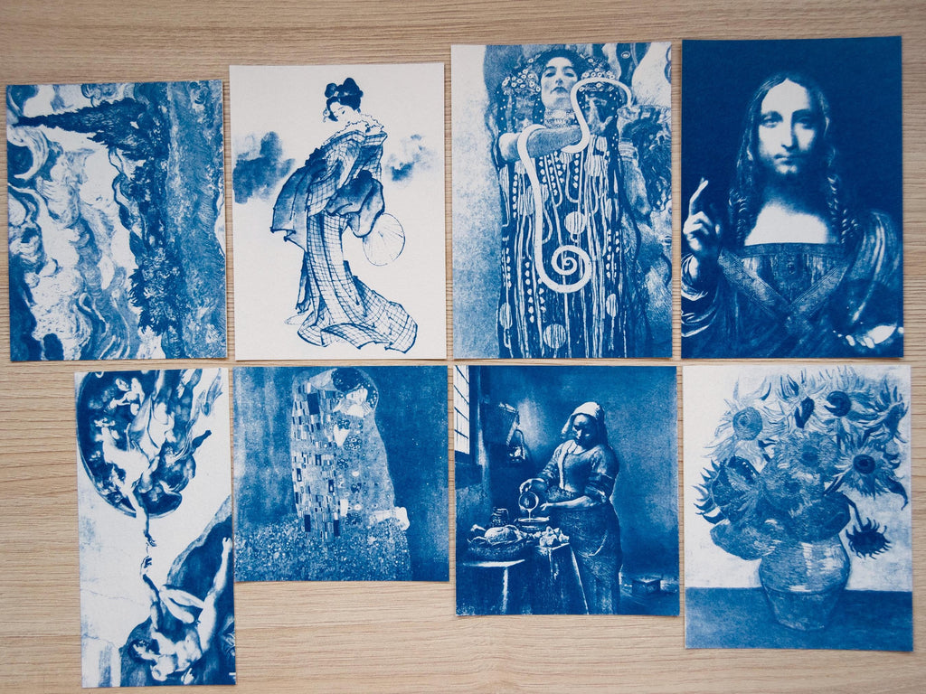 Famous Art Cyanotype Stencil Set