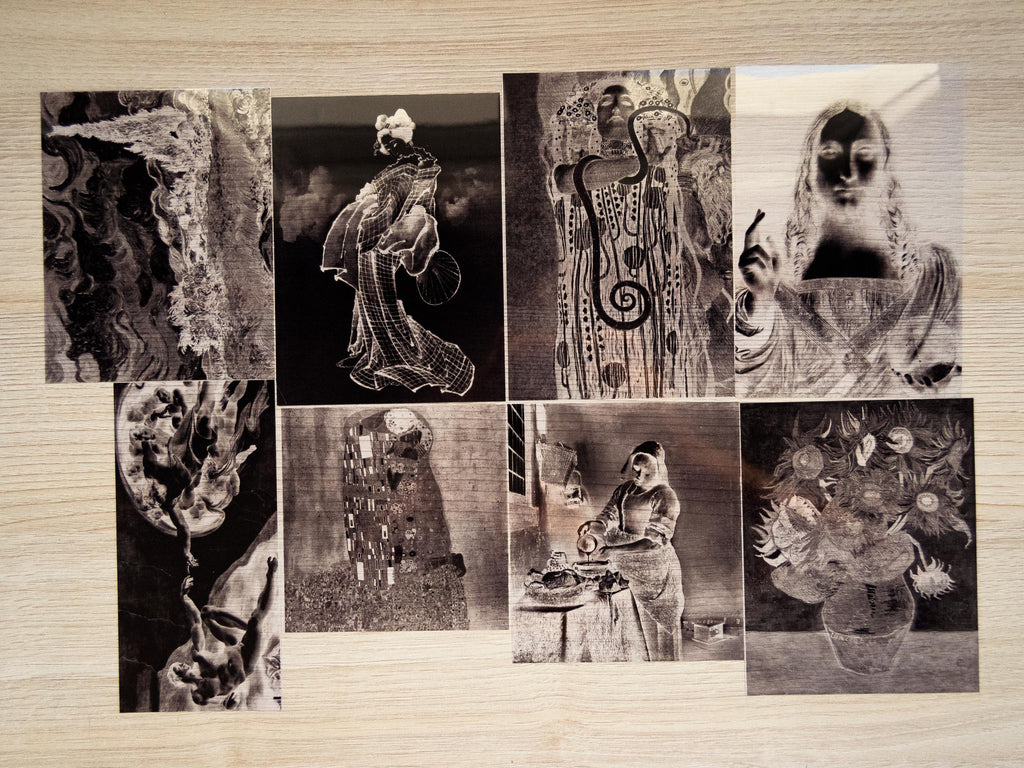 Famous Art Cyanotype Stencils