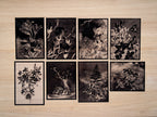 Floral Art stencils for solar printing