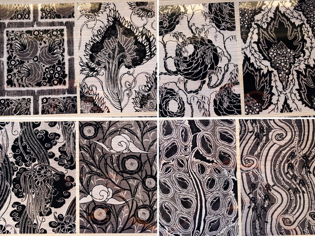 Flowers Patterns Cyanotype stencils