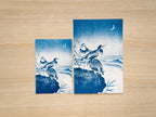Japanese Animals cyanotype print