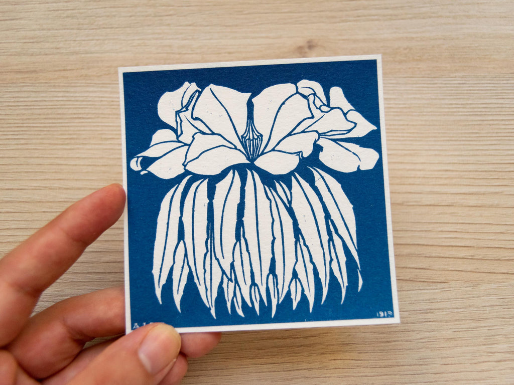 Julie de Graag flower cyanotype print