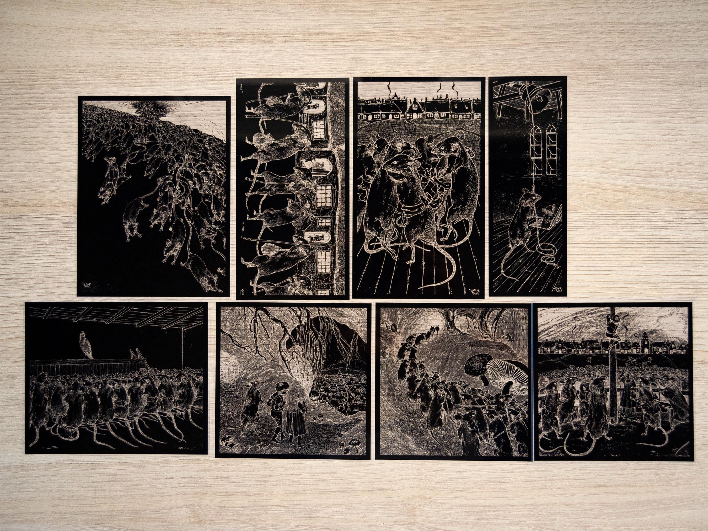 Mice cyanotype negatives for solar printing
