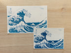 The Great Wave off Kanagawa cyanotype print