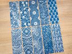 William Morris Patterns Cyanotype Bookmarks