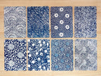William Morris Patterns cards for cyanotype