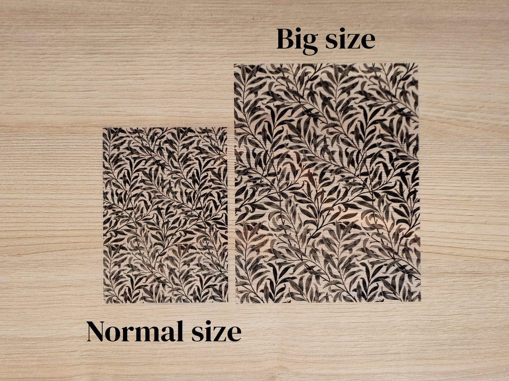 William Morris botanical Patterns for cyanotype
