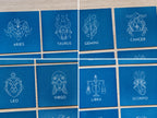 Zodiac signs cyanotype art