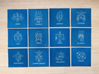 Zodiac signs cyanotype prints