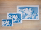big cyanotype clouds art