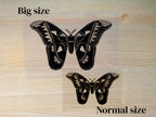 big cyanotype stencil of butterflies