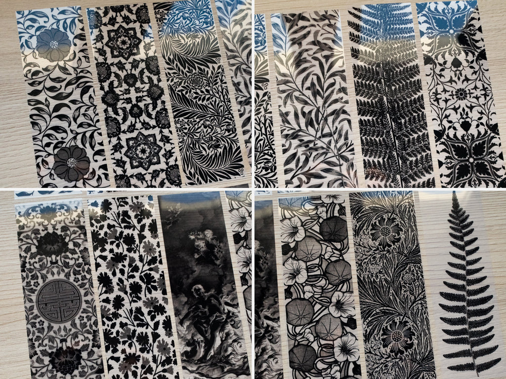 bookmark negatives for cyanotype