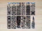 bookmark stencil set for solar printing