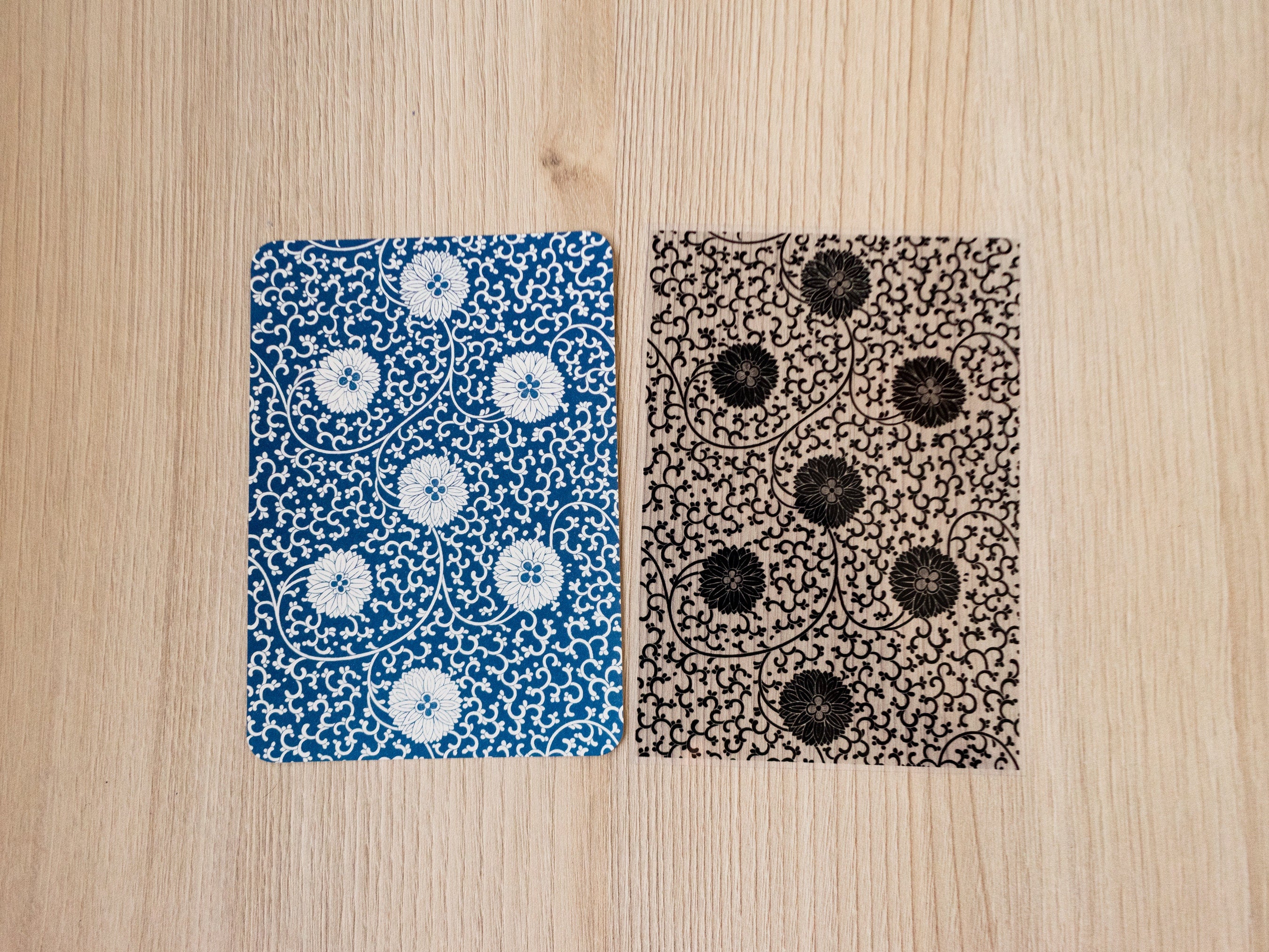 botanical pattern for cyanotype printing