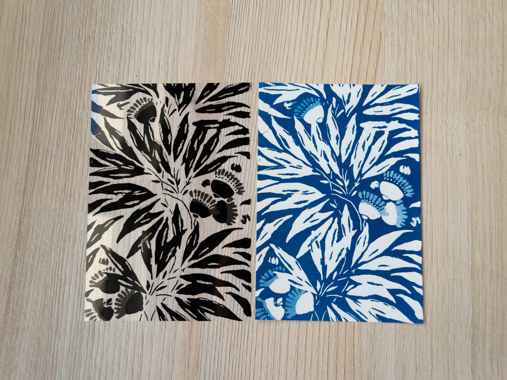 botanical pattern stencils for cyanotype