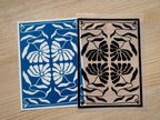 botanical stencils for cyanotype printing