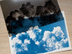 clouds cyanotype print